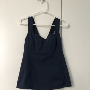 Nanette Lepore Navy Blue Corset Top